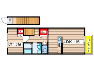 ハウス北原の物件間取画像